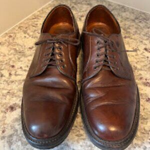 Alden Plain Toe Derby Cordovan Brown Men's Shoes